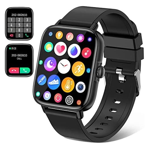 Choiknbo 1.7'' Smart Watch with Text and Call Answer/Dial Bluetooth Smart Watch for Android iOS Phone Compatible IP68 Waterproof Fitness Activity Tracker Watch with Heart Rate Monitor Step Counter