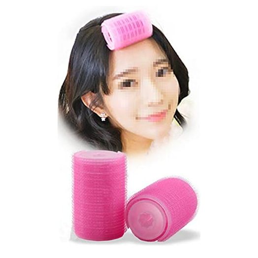2Pcs/Set Plastic Hair Rollers Curlers Bangs Self-Adhesive Hair Volume Hair Curling Styling Tools Magic Women DIY Makeup Tools S