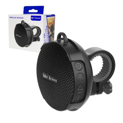 Upgraded Compact Portable Bluetooth 5.0 Wireless Bike 5W/8W Stereo Speaker, IP67 Waterproof Outdoor &10h Play Time, Advanced Class D Amplifier & Built-in Weighty Bass (5W Speaker)