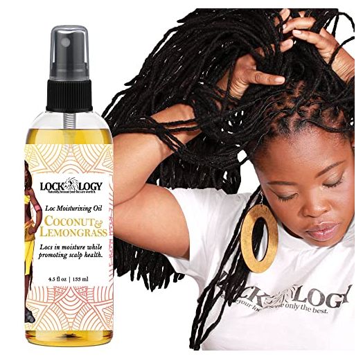 Loc Oil Loc Spray For Dreads | All Natural Coconut Lemongrass Loc Moisturizer For Dreads | Loc Oil Locs Hair Products for Dreadlock Hair Products by Lockology