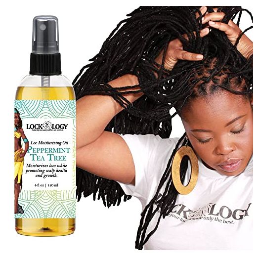 Loc Oil Loc Moisturizer Spray For Dreads | All Natural Peppermint Tea Tree Loc Moisturizer For Dreads |Dreadlock Hair Products & Dreadlock Accessories by Lockology