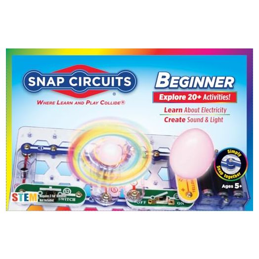 Snap Circuits Beginner, Electronics Exploration Kit, Stem Kit for Ages 5-9 (SCB-20)