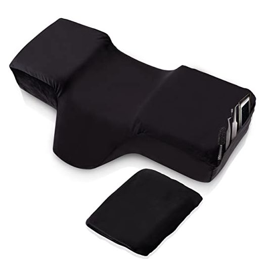 Lash Pillow for Lash Extension, Memory Foam Pillows with Extra Velvet Pillow Case, Lash Tech Supplies for Lash Extension, Ergonomic Pillow for Neck Pain, Shoulder & Back Support