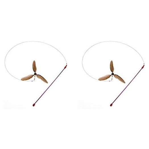 GoCat Da Purr-Peller Cat Toy, A Feather Propeller That Spins as it is Guided Through The Air (wo ack)
