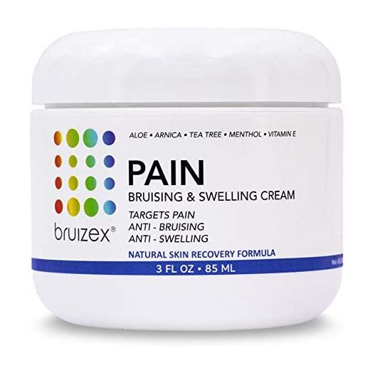 BRUIZEX Arnica Pain, Bruise, Swelling & Lymphatic Massage Cream | Bruising Removal & Lymph Drainage | for BBL, 360 Lipo, Tummy Tuck, Liposuction I Work with Faja, Lipo Foam, Massager, Pads I 3 oz