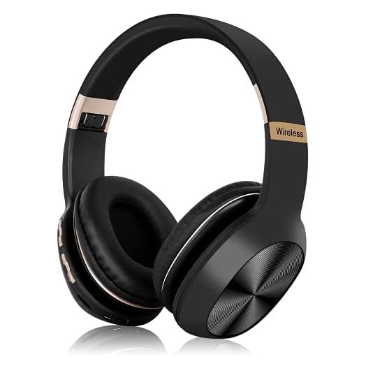UrbanX Perfect Comfort 955 II Overhead Wireless Bluetooth Headphones for Motorola one 5G UW ace Noise Isolation, with – Black