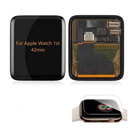 A-MIND for Apple Watch Series 1 Iwatch 1st Aluminum 42mm LCD Display Screen Replacement,for Iwatch 1st 42mm Display LCD Panel Repair with Screen Protector(42mm LCD with Touch)
