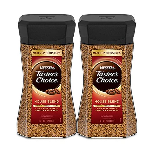 Nescafe Taster's Choice House Blend Instant Coffee, 7 Ounce (Pack of 2) | Taster's Choice