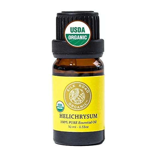 Organic Helichrysum Italicum Essential Oil, 100% Pure USDA Certified Aromatherapy for Skin Care, Anti-Aging, 10 ml