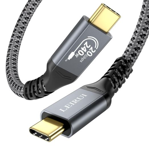 Long USB C to USB C Cable 240W Fast Charging, 20Gbps High Speed Data Transfer Cable 5k/4k Video USB-C Type C to Type C Charger Cable Compatible with Thunderbolt 3/4,MacBook Pro,Samsung S23/22/21/20