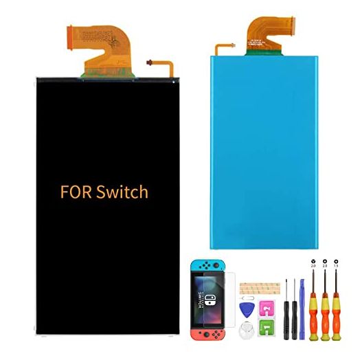 A-MIND for Nintendo Switch LCD Display Replacement Parts,LCD Screen Panel Only,with Free Tool Set + Screen Protector (LCD Screen)