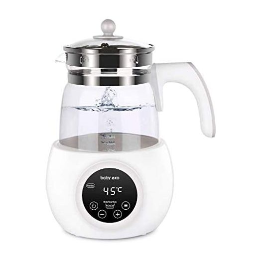 WELLVO Baby Formula Water Kettle Precise Temperature Baby Formula Milk Warmer for 24 Hours 1.2L Boil-Dry Protection Instant Water Warmer for Baby Formula