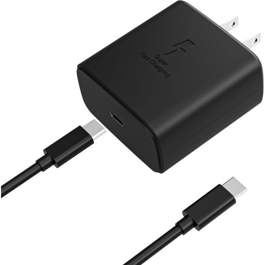 Super Fast Charger Type C, 45W USB C Android Phone Charger Kit for Samsung Galaxy S24 /S24 Ultra /S23 /S23+/S22 Ultra/ S22+ /S22 /S21 Ultra /S21+/S21 /S20 /Note 10/20, Galaxy Tab S7 S8+
