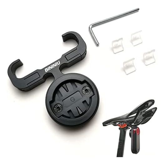 BININIU Bicycle Saddle Mount for Garmin Varia Radar [Aluminum], Seatpost Mount Tail Light Holder for Garmin Varia RTL500,RTL510,RTL515, RVR315, Bike Saddle Seat Bow Mount for Garmin Varia Radar