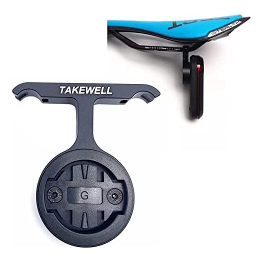 TAKEWELL Bicycle Saddle Seat-Post Mount for Garmin Varia Rear View Radar Light, Compatible for RTL500, RTL510, RTL515, RVR315, Aluminum Alloy Mount Holder for Bicycle Saddle/Seat Bow