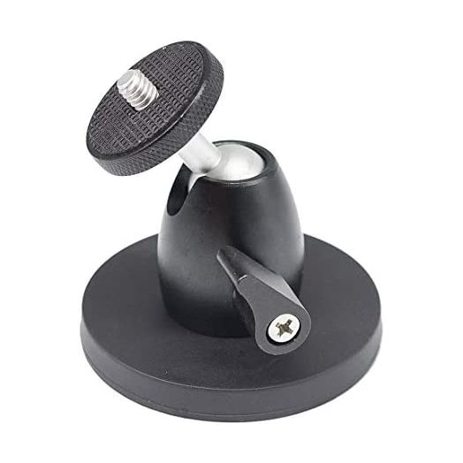 Magnetic Camera Mount 1/4” Thread,360° Magnetic Camera Stand Magnetic Foot attaches to Steel or Other Magnetic Surfaces for Action Camera car Mount,Photographic Light Stands,Travel tripods and etc
