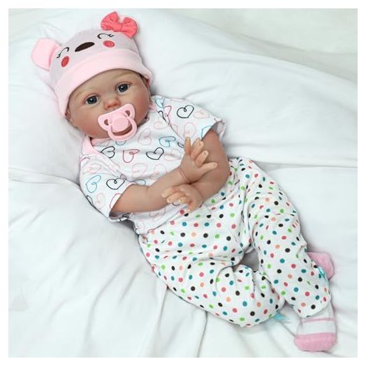 CHAREX Reborn Baby Dolls-22 Inches Lifelike Baby Doll Girl with Soft Reborn Dolls Body That Look Real for Age 3+