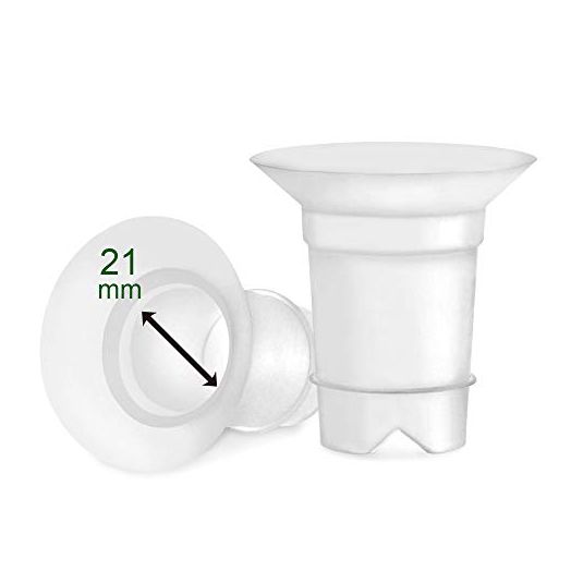 Maymom Flange Inserts Compatible with Freemie Flanges (21 mm); Inserts for Freemie Collection Cup, Willow 24 mm Cup, Compatible with Momcozy Wearable 24mm Cup; 2pc/pk