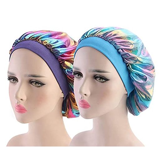 Satin Kids Bonnets for Girls Sleeping Caps for Kids Curly Hair Wrap Sleep Night Cap Satin Hair Bonnet for Kids Hair Cover
