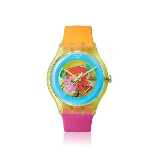 Swatch Unisex SUOJ101 Originals Analog Display Swiss Quartz Two Tone Watch