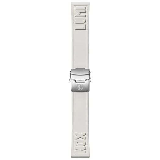 Luminox Men's White 24mm Rubber Cut-To-Fit Watch Strap