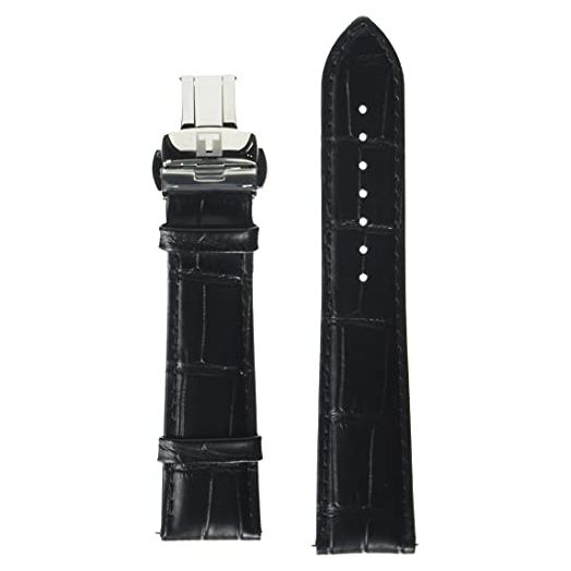 Tissot T852035976 21mm Lug Black Leather Strap