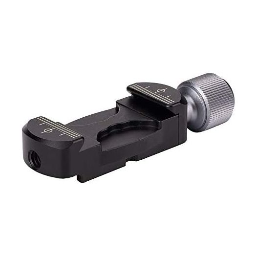 Universal Aluminum Arca Swiss Clamp with Hot Shoe Mount Adapter and 1/4" Screw for Professional Camera L Bracket Quick Release L Plate