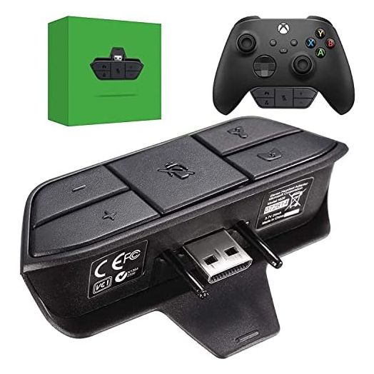 Headset Adapter for Xbox Controller, AOJAKI Mic Adapter for Xbox One/ One S/X/ Elite 1/ Elite2/ Series S/X Controller, Headphone Adapter for Xbox One Controller