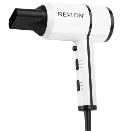 Revlon Crystal C Tourmaline Ceramic Hair Dryer, 1875 Watts, White