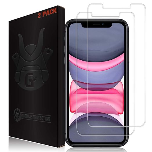 2 Pack Screen Protector for iPhone 11 and iPhone XR - Tempered Glass Screen Saver, Phone Case Friendly, Lifetime Replacement, Protective Screen Cover for 6.1 Inch iPhones