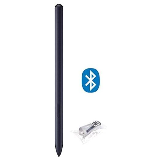 Tab S7 S Pen (WithBluetooth) Replacement for Samsung Galaxy Tab S7, Tab S7+ Plus All Versions Touch Stylus Pen with 5*Tips/Nibs (Mystic Black)