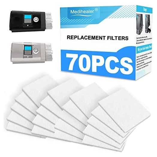 70 Packs CPAP Filters - Three Year Supply Filters for AirSense 10, for AirCurve 10- S9, for AirStart Series - Medihealer Replacement Filters Supplies