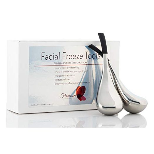 Floraison Unbreakable Stainless Steel Magic Cooling Beauty Facial Sticks for Face, Neck & Body Cryo Sticks & Cold Roller for face Puffiness & Wrinkles, Wine-Chilling Wands
