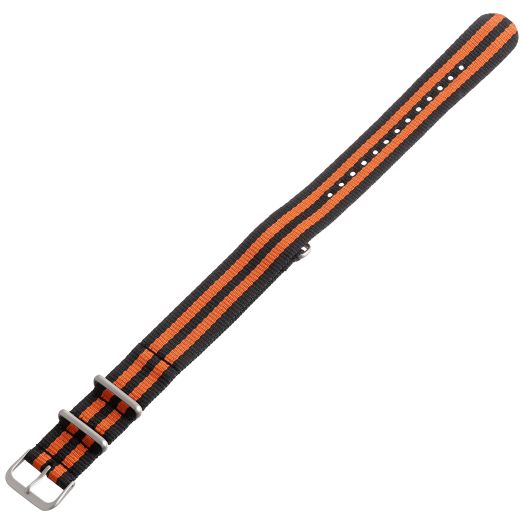 Hadley-Roma MS4230RAG200 20mm Nylon Black Watch Strap