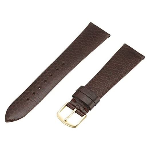 Hadley-Roma Men's MSM705RA-160 16-mm Black Genuine Water Snakeskin Leather Watch Strap