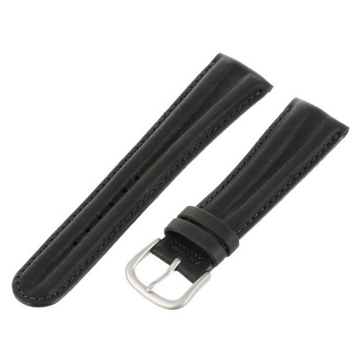 Hadley-Roma Men's 22mm Watch Strap, Color:Black (Model: MSM890RA-220)