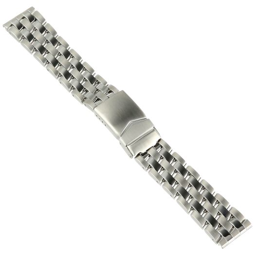 Hadley-Roma Men's MB4436RWSE-20 20-mm Stainless Steel Watch Bracelet