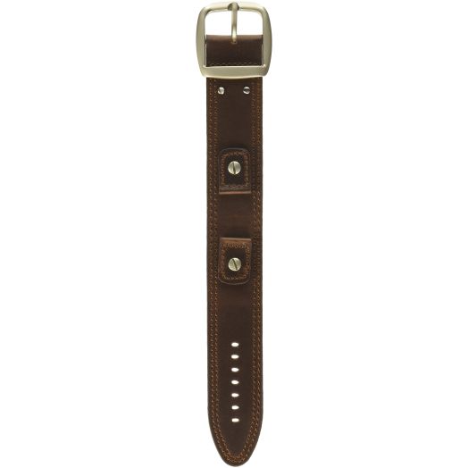 Hadley-Roma Men's MSM912RA-180 18-mm Black Genuine Leather Watch Strap