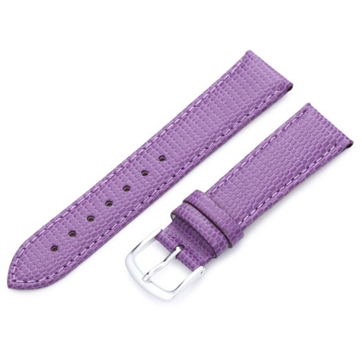Hadley-Roma 14mm 'Women's' Leather Watch Strap, Color:Purple (Model: LSL725RP 140)