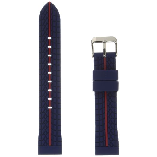 Hadley Roma MS3356RQ 220 Blue Silicone Watch Band