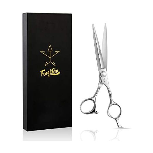 Fengliren Professional Barber Hair Cutting Scissors/Shears, 6.5 Inch Stainless Steel