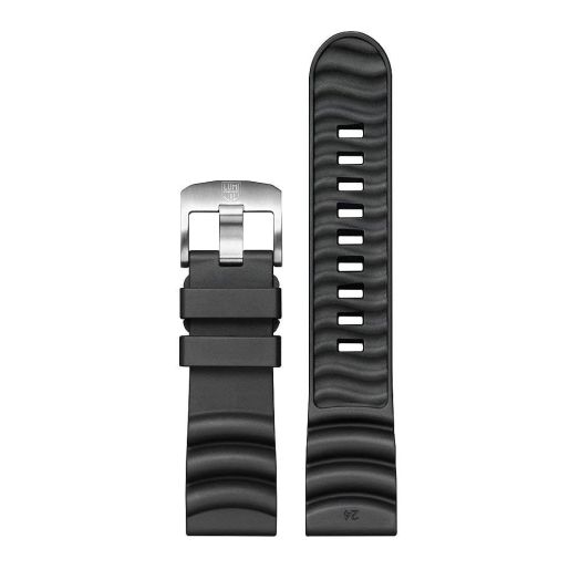 Luminox Men's Black 24mm 3720 Bear Grylls Sea Series Rubber Watch Band