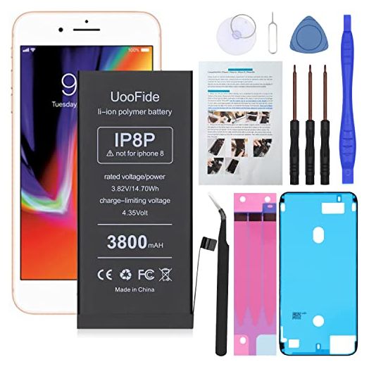 Upgraded Battery for iPhone 8 Plus (5.5"), High Capacity Replacement Compatible with iPhone 8 Plus Battery A1864 A1897 A1898 with Professional Repair Tools Kit