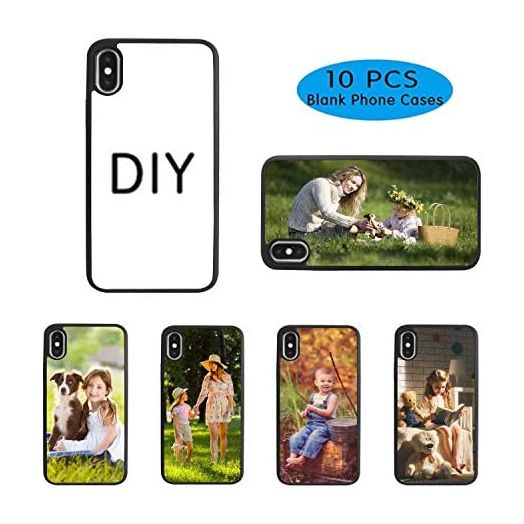 10PCS Sublimation Blanks Phone Case Covers for iPhone X, TPU+PC Material, 5.8 Inch. Sublimation Blanks Printable Phone Case DIY