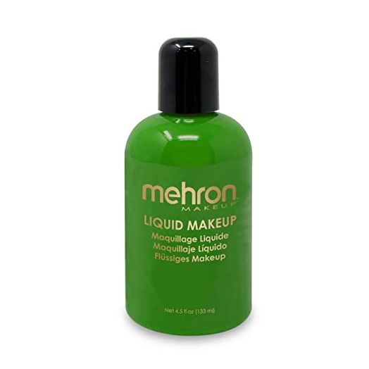 Mehron Makeup Liquid Face and Body Paint (4.5 oz) (GREEN)