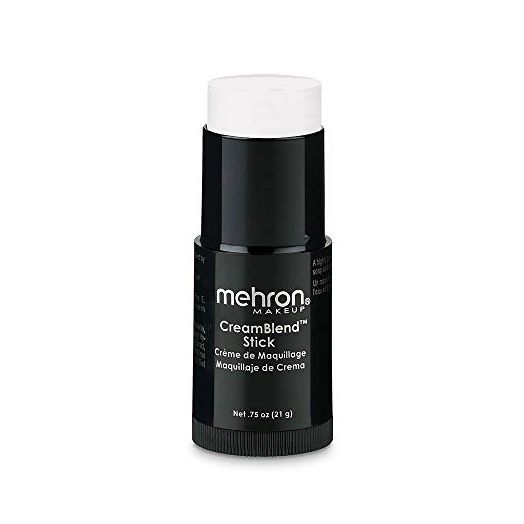 Mehron Makeup CreamBlend Stick, Body Paint (.75oz) (White)