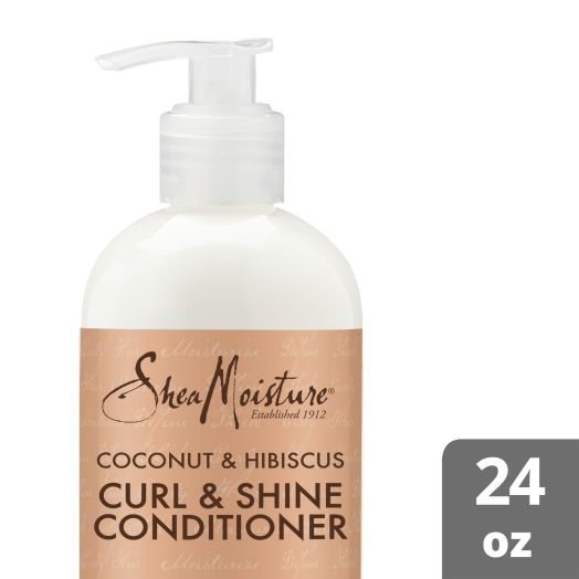 SheaMoisture Coconut and Hibiscus Coconut and Hibiscus Conditioner Sulfate Free Conditioner for Dry, Curly Hair 24 oz