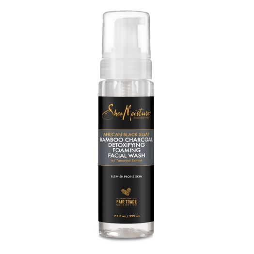 SheaMoisture Facial Wash Detoxifying African Black Bamboo Charcoal Paraben & Sulfate Free 7.5 oz