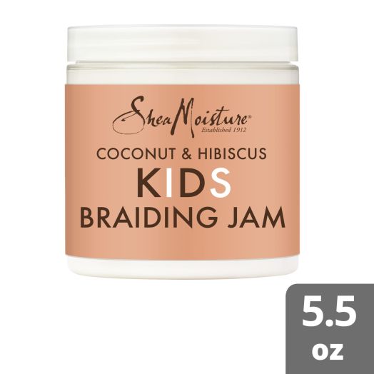 SheaMoisture Braiding Jam Hair Gel Coconut and Hibiscus, 5.5 oz