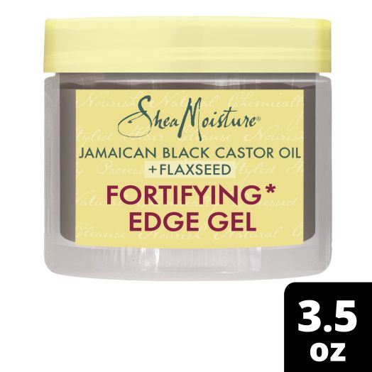 SheaMoisture Edge Control Fortifying* Edge Gel For Curly Hair Jamaican Black Castor Oil and Flaxseed Paraben-Free Anti-Frizz Hair Gel 3.5 oz